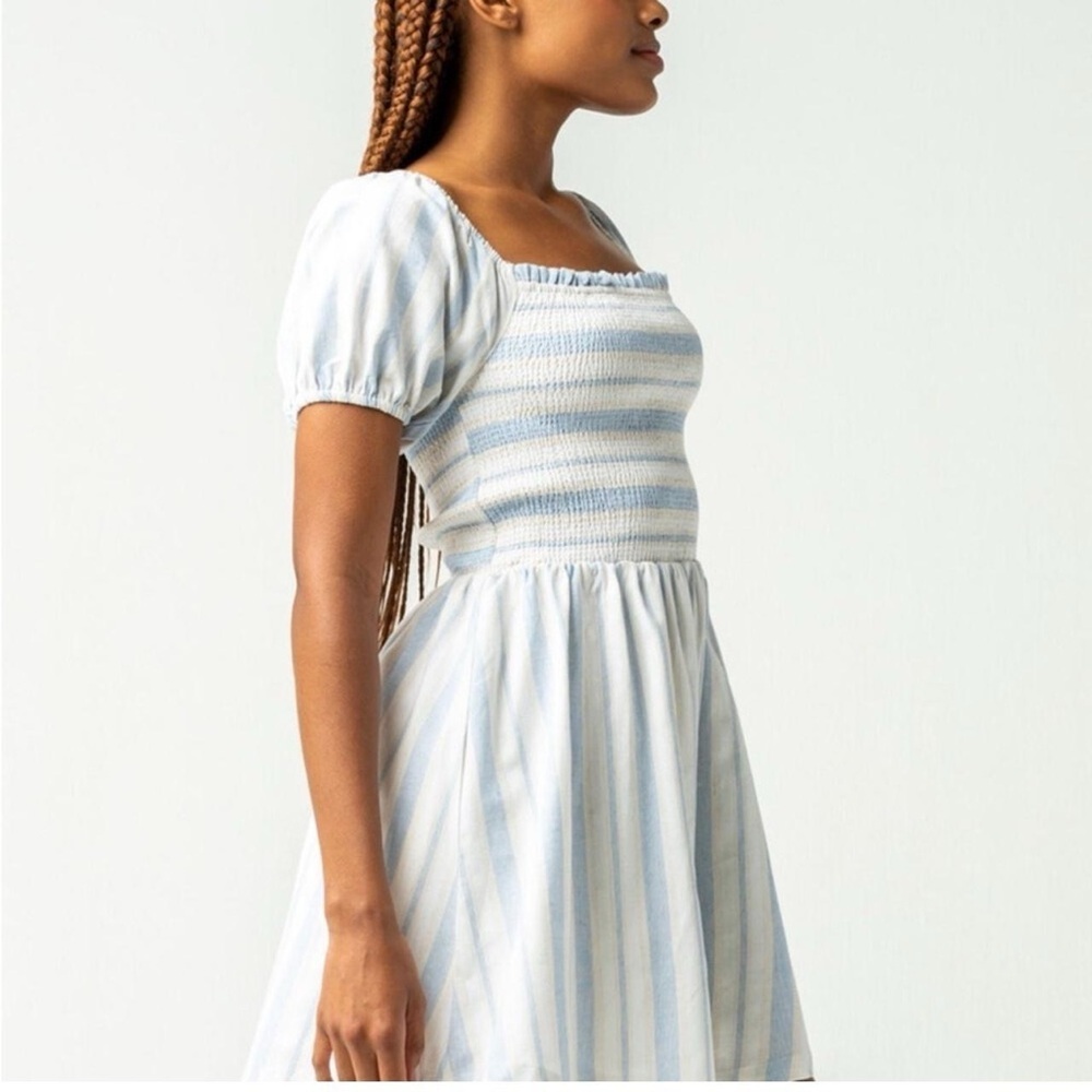 Lost + Wander Beachside Pier Cotton/Linen Blend Mini Dress Size M NWT - Picture 2 of 9